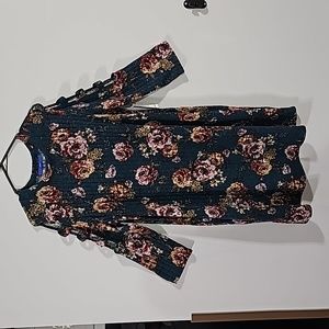 Apt 9 XXL Roses Sweater Dress NWT With Pockets